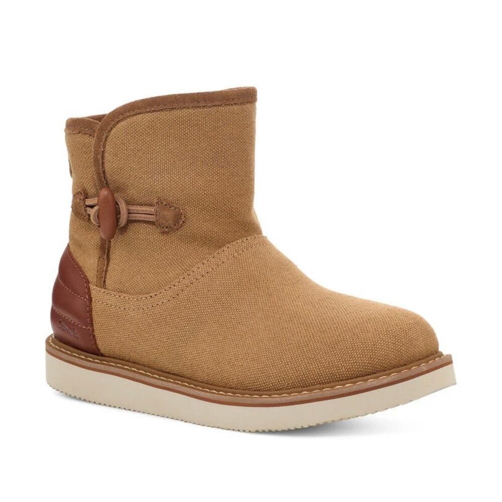 NIB Sanuk Cozy Vibe Surf Check SL Boots Ankle Booties 7 38 Tan - Picture 12 of 12